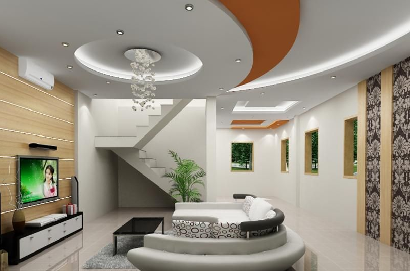 Mẫu trần thạch cao phòng khách nhà ống đẹp nhất